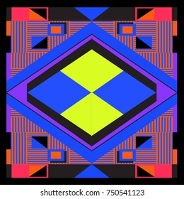 Trendy geometric elements memphis greeting cards design. Retro style texture, pattern and elements. Modern abstract design poster and cover template