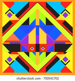 Trendy geometric elements memphis greeting cards design. Retro style texture, pattern and elements. Modern abstract design poster and cover template