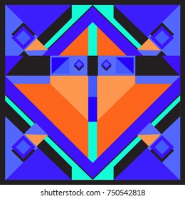 Trendy geometric elements memphis greeting cards design. Retro style texture, pattern and elements. Modern abstract design poster and cover template