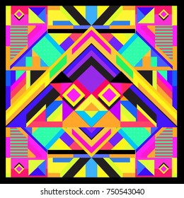 Trendy geometric elements memphis greeting cards design. Retro style texture, pattern and elements. Modern abstract design poster and cover template