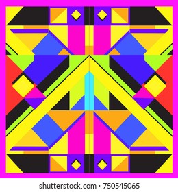 Trendy geometric elements memphis greeting cards design. Retro style texture, pattern and elements. Modern abstract design poster and cover template