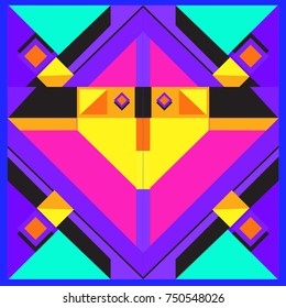 Trendy geometric elements memphis greeting cards design. Retro style texture, pattern and elements. Modern abstract design poster and cover template