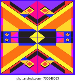 Trendy geometric elements memphis greeting cards design. Retro style texture, pattern and elements. Modern abstract design poster and cover template