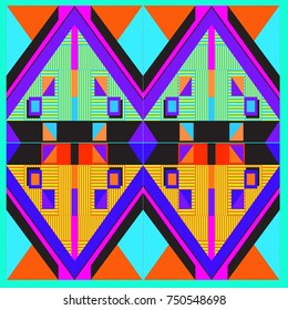 Trendy geometric elements memphis greeting cards design. Retro style texture, pattern and elements. Modern abstract design poster and cover template