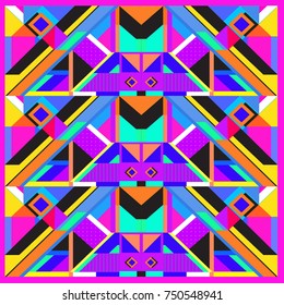 Trendy geometric elements memphis greeting cards design. Retro style texture, pattern and elements. Modern abstract design poster and cover template