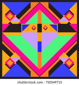 Trendy geometric elements memphis greeting cards design. Retro style texture, pattern and elements. Modern abstract design poster and cover template