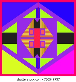 Trendy geometric elements memphis greeting cards design. Retro style texture, pattern and elements. Modern abstract design poster and cover template