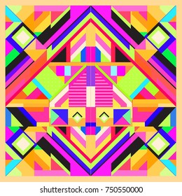 Trendy geometric elements memphis greeting cards design. Retro style texture, pattern and elements. Modern abstract design poster and cover template