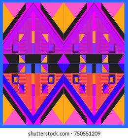 Trendy geometric elements memphis greeting cards design. Retro style texture, pattern and elements. Modern abstract design poster and cover template