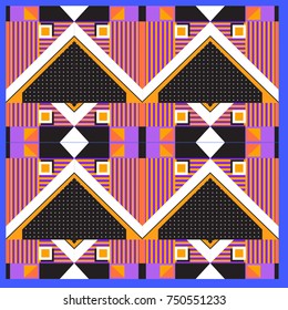 Trendy geometric elements memphis greeting cards design. Retro style texture, pattern and elements. Modern abstract design poster and cover template
