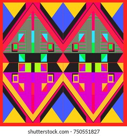 Trendy geometric elements memphis greeting cards design. Retro style texture, pattern and elements. Modern abstract design poster and cover template