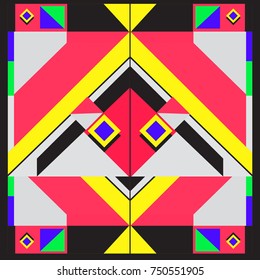 Trendy geometric elements memphis greeting cards design. Retro style texture, pattern and elements. Modern abstract design poster and cover template