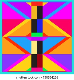 Trendy geometric elements memphis greeting cards design. Retro style texture, pattern and elements. Modern abstract design poster and cover template