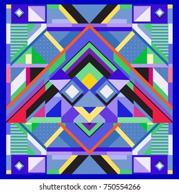 Trendy geometric elements memphis greeting cards design. Retro style texture, pattern and elements. Modern abstract design poster and cover template