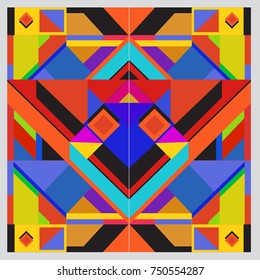 Trendy geometric elements memphis greeting cards design. Retro style texture, pattern and elements. Modern abstract design poster and cover template