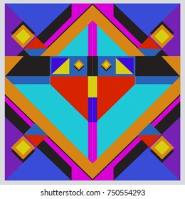 Trendy geometric elements memphis greeting cards design. Retro style texture, pattern and elements. Modern abstract design poster and cover template