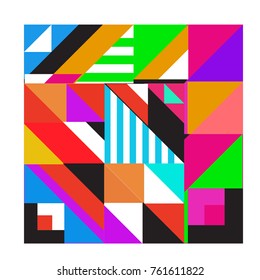 Trendy geometric elements memphis greeting cards design. Retro style texture, pattern and elements. Modern abstract design poster and cover template