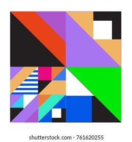 Trendy geometric elements memphis greeting cards design. Retro style texture, pattern and elements. Modern abstract design poster and cover template