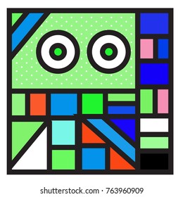 Trendy geometric elements memphis greeting cards design. Retro style texture, pattern and elements. Modern abstract design poster and cover template