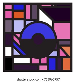 Trendy geometric elements memphis greeting cards design. Retro style texture, pattern and elements. Modern abstract design poster and cover template
