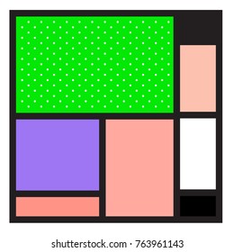 Trendy geometric elements memphis greeting cards design. Retro style texture, pattern and elements. Modern abstract design poster and cover template