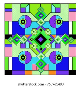 Trendy geometric elements memphis greeting cards design. Retro style texture, pattern and elements. Modern abstract design poster and cover template