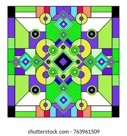 Trendy geometric elements memphis greeting cards design. Retro style texture, pattern and elements. Modern abstract design poster and cover template