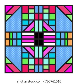 Trendy geometric elements memphis greeting cards design. Retro style texture, pattern and elements. Modern abstract design poster and cover template