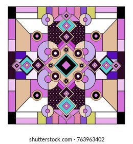 Trendy geometric elements memphis greeting cards design. Retro style texture, pattern and elements. Modern abstract design poster and cover template