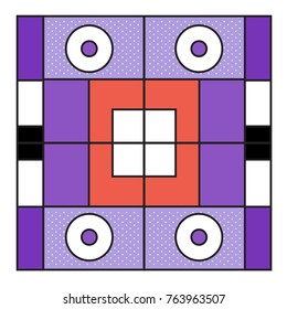 Trendy geometric elements memphis greeting cards design. Retro style texture, pattern and elements. Modern abstract design poster and cover template