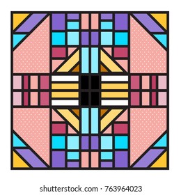 Trendy geometric elements memphis greeting cards design. Retro style texture, pattern and elements. Modern abstract design poster and cover template
