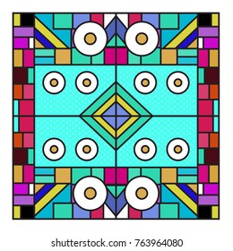 Trendy geometric elements memphis greeting cards design. Retro style texture, pattern and elements. Modern abstract design poster and cover template