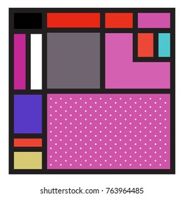 Trendy geometric elements memphis greeting cards design. Retro style texture, pattern and elements. Modern abstract design poster and cover template