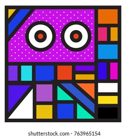 Trendy geometric elements memphis greeting cards design. Retro style texture, pattern and elements. Modern abstract design poster and cover template