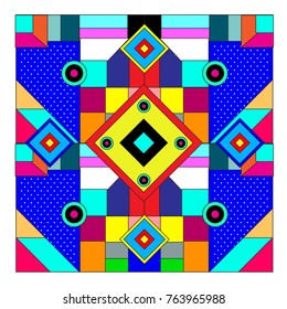 Trendy geometric elements memphis greeting cards design. Retro style texture, pattern and elements. Modern abstract design poster and cover template