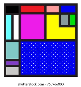 Trendy geometric elements memphis greeting cards design. Retro style texture, pattern and elements. Modern abstract design poster and cover template