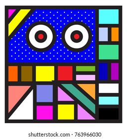 Trendy geometric elements memphis greeting cards design. Retro style texture, pattern and elements. Modern abstract design poster and cover template