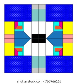 Trendy geometric elements memphis greeting cards design. Retro style texture, pattern and elements. Modern abstract design poster and cover template
