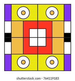 Trendy geometric elements memphis greeting cards design. Retro style texture, pattern and elements. Modern abstract design poster and cover template