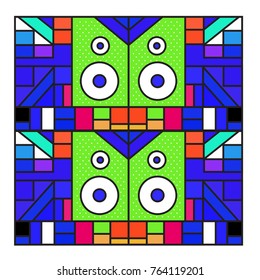Trendy geometric elements memphis greeting cards design. Retro style texture, pattern and elements. Modern abstract design poster and cover template