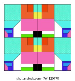 Trendy geometric elements memphis greeting cards design. Retro style texture, pattern and elements. Modern abstract design poster and cover template
