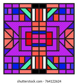 Trendy geometric elements memphis greeting cards design. Retro style texture, pattern and elements. Modern abstract design poster and cover template