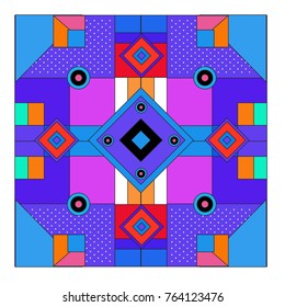 Trendy geometric elements memphis greeting cards design. Retro style texture, pattern and elements. Modern abstract design poster and cover template