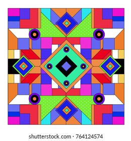 Trendy geometric elements memphis greeting cards design. Retro style texture, pattern and elements. Modern abstract design poster and cover template