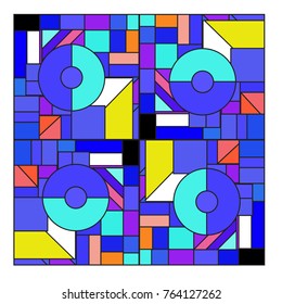 Trendy geometric elements memphis greeting cards design. Retro style texture, pattern and elements. Modern abstract design poster and cover template