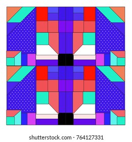 Trendy geometric elements memphis greeting cards design. Retro style texture, pattern and elements. Modern abstract design poster and cover template