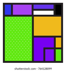 Trendy geometric elements memphis greeting cards design. Retro style texture, pattern and elements. Modern abstract design poster and cover template