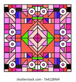 Trendy geometric elements memphis greeting cards design. Retro style texture, pattern and elements. Modern abstract design poster and cover template