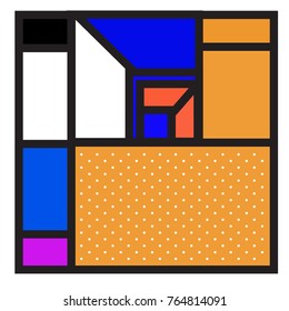 Trendy geometric elements memphis greeting cards design. Retro style texture, pattern and elements. Modern abstract design poster and cover template