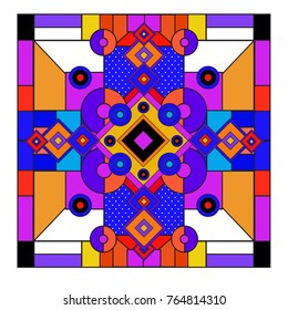 Trendy geometric elements memphis greeting cards design. Retro style texture, pattern and elements. Modern abstract design poster and cover template